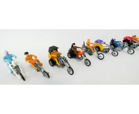 Collection of ten 1970s vintage Hot Wheel Rumblers 