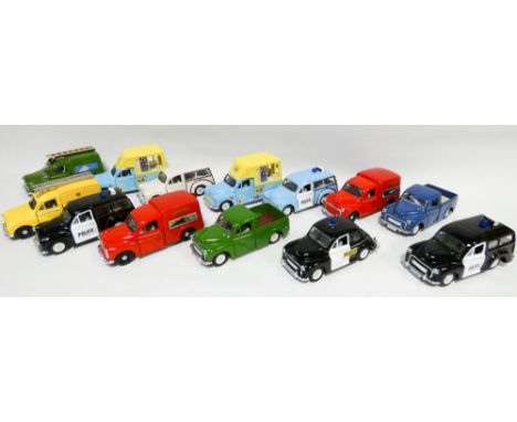 Collection of 13 Saico Diecast model British vintage cars, very good condition without boxes