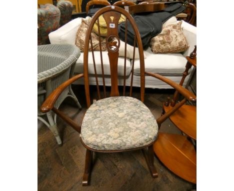 Ercol swan design rocking chair 