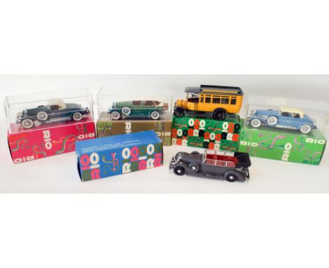 Collection of five vintage Rio Italian die-cast model cars mint and boxed