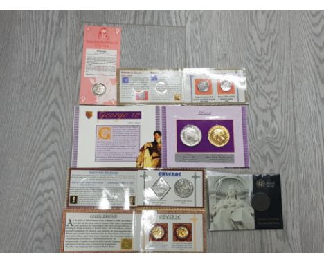 LARGE COLLECTION OF BRITISH HISTORY REPRODUCTION COINAGE INCLUDES SAXON CELTIC NORMAN CIVIL WAR ETC