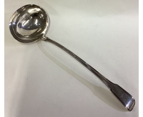 A William IV silver soup ladle. London 1835. Approx. 196 grams. Est. £150 - £180.