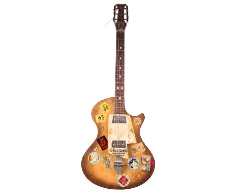 Jimi Hendrix & Zoot Money - Jimi Hendrix played mid 1960s Wandre Blue Jeans electric guitar, made in Italy, brunette finish w