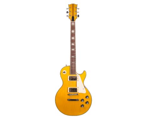 Les Paul style electric guitar, probably by Kay, made in Japan, re-finished and with later pickups and hardware, Stagg hard c