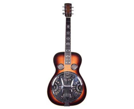 Gold Tone Paul E. Beard signature series resonator guitar, Finish: vintage sunburst; Fretboard: ebony; Frets: good; Case: fit