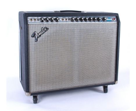 1980 Fender Twin Reverb guitar amplifier, made in USA, chassis F090633, attention required to reverb