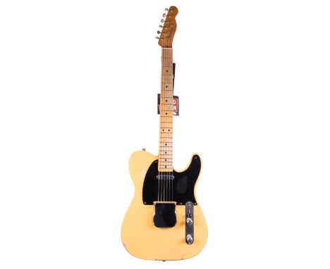 2012 Fender Road Worn Telecaster electric guitar, made in Mexico, serial no. MX12xxxxx1; Finish: road worn butterscotch; Fret