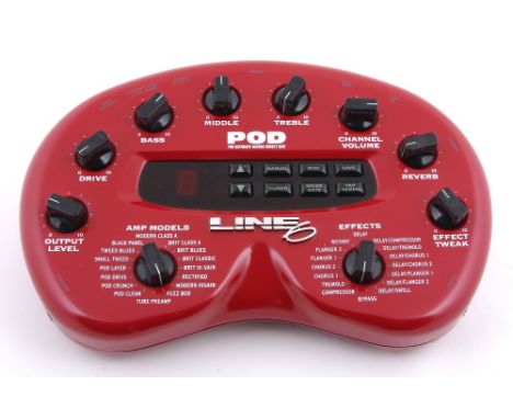 Line 6 POD guitar effects unit, with manual and power supply