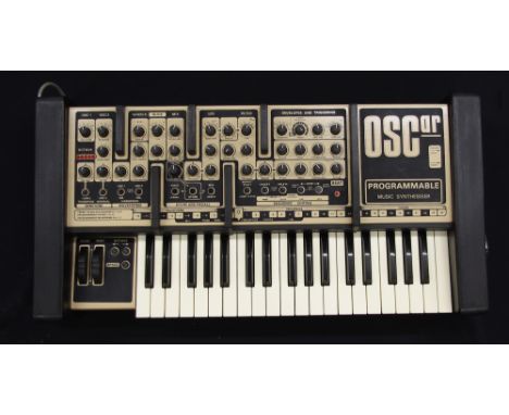 Oscar programmable Music Synthesiser, by the Oxford Synthesiser, England, complete with operating manual