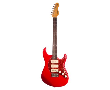 2006 Vintage Advance Series AV6P mark 1 electric guitar, made in China, ser. no. 0xxxx5; Finish: Firenza red; Fretboard: rose