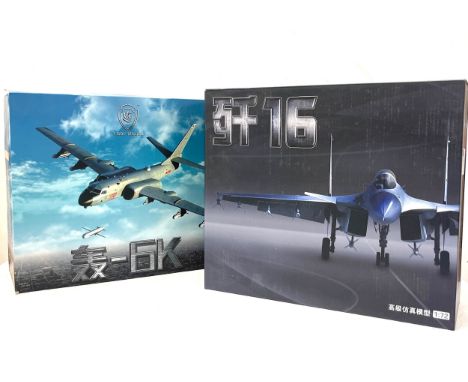 Air Force I plane model, scale 1:144, Air Force F16 model 1:72 scale both in original boxes 