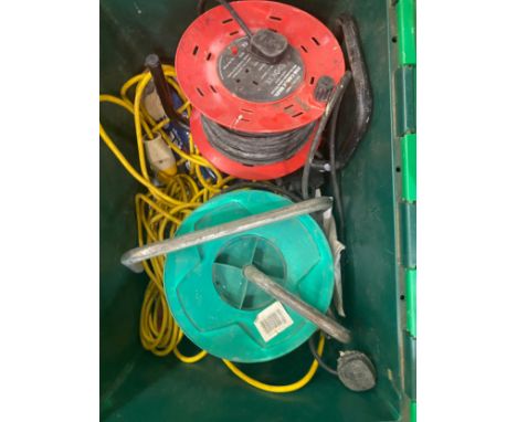 Large selection of assorted tools includes extention leads, power cables etc 