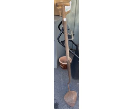 Vintage wooden garden cutting tool 