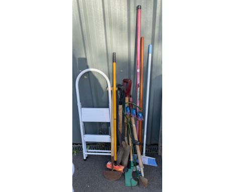 Selection of garden tools 