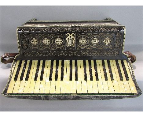 Cased Camroni Piano Accordion