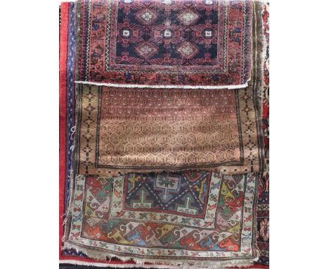 An Afghan runner, Persian runner and floral carpet of varying designs and sizes (3)