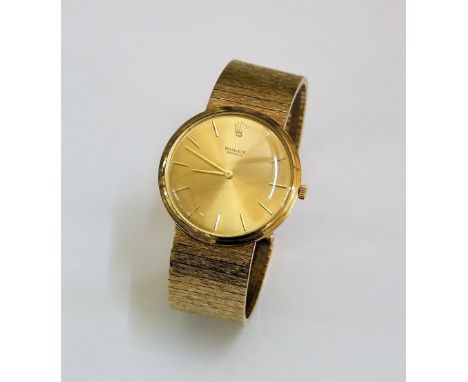 Rolex Geneve gents 9ct manual wind wristwatch, with spare links&nbsp;