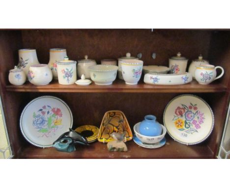 Various Poole Pottery items