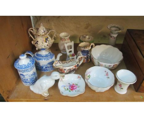 Some china items including Spode, Coalport, Masons et cetera