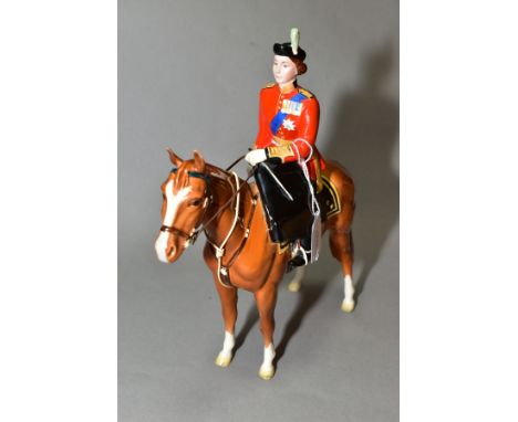 BESWICK H.M. QUEEN ELIZABETH II ON IMPERIAL,Trooping theColour 1957, No 1546&nbsp; Condition Report&nbsp; Firing crack to the