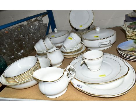 DUCHESS 'ASCOT' PART DINNER SERVICE to include tureens, dinner plates, side plates, bowls, cups and saucers etc (over 40 piec