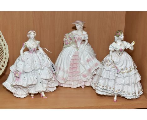 TWO ROYAL WORCESTER LIMITED EDITION FIGURES FROM THE ROMANCE OF VICTORIA ERA, 'Royal Debut' No 2514/12500 and 'The Fairest Ro