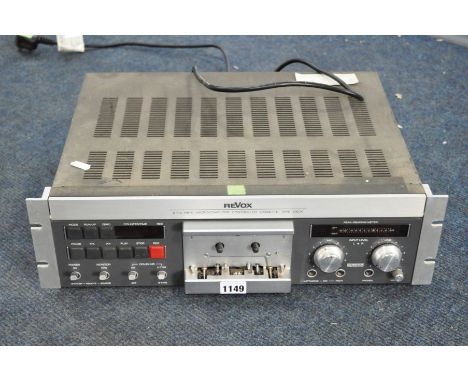 A VINTAGE REVOX B710 MK2 PROFESSIONAL CASSETTE TAPE RECORDER (PAT pass and working but audio output is not, tape runs on play