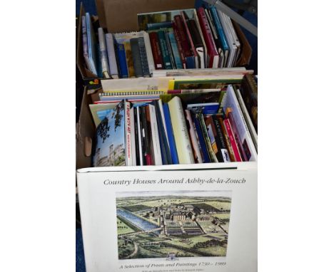 TWO BOXES OF BOOKS to include Country Houses Around Ashby-de-la-Zouch (limited edition 132/150 copies), Bosworth Park (Leices