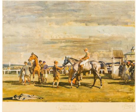 SIR ALFRED JAMES MUNNINGS (1878-1959) British (AR) After The Race Limited edition print Signed in pencil to margin and with F