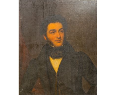 ENGLISH SCHOOL (19th Century) Portrait of a GentlemanOil on canvas64 x 76 cm, unframed   CONDITION REPORTS:  Generally good c