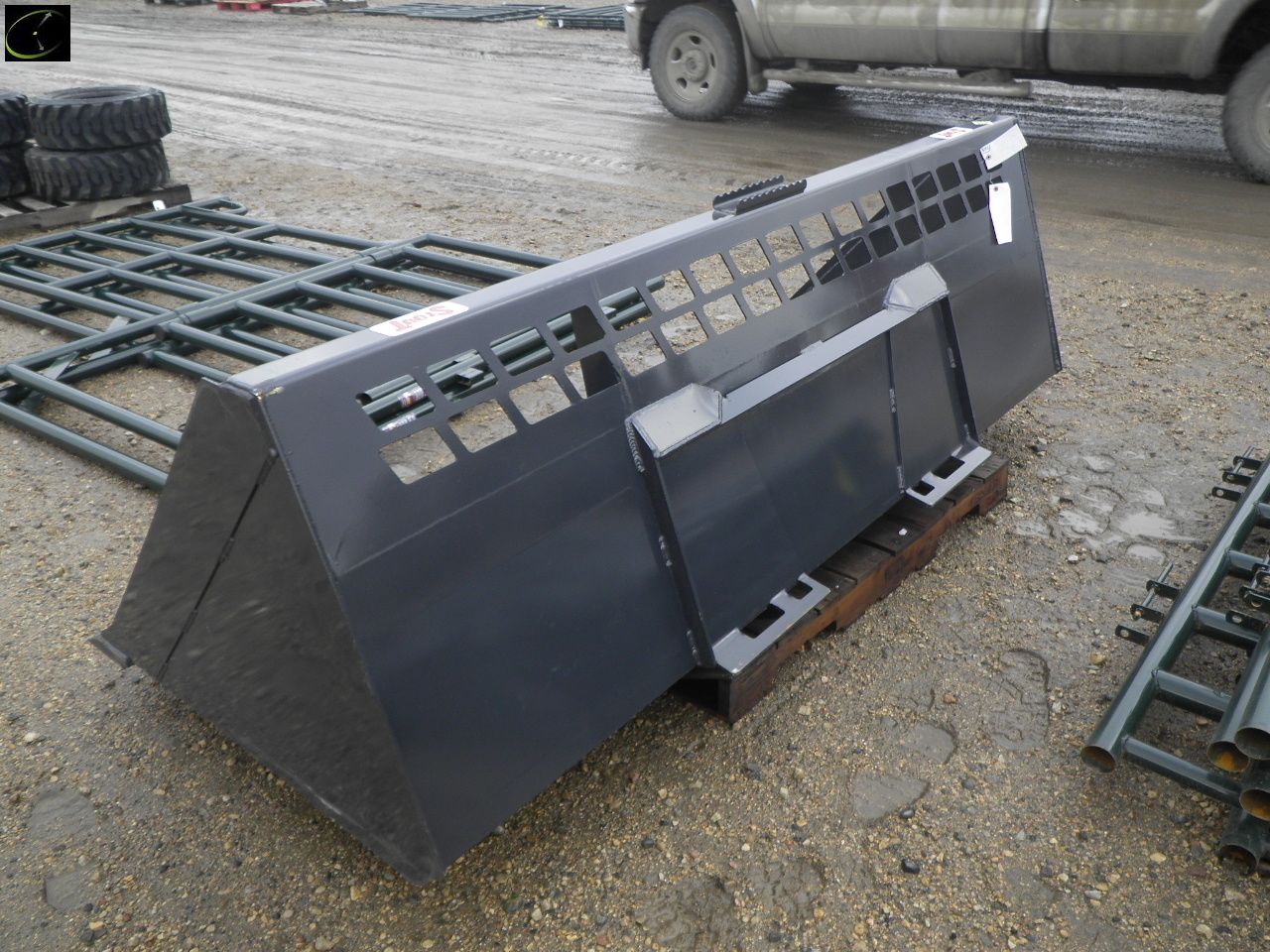 STOUT 96 UNUSED 8 Ft. Snow Bucket w/ Double CutEdge w/ Skid Steer