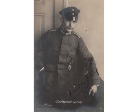 GERLICH MARTIN: (1892-1920) German Oberleutnant of World War I, an adjutant and observer affiliated with the Kagohl 3 squadro