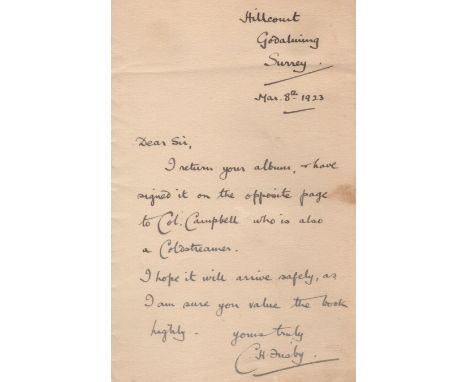 VICTORIA CROSS: Selection of small 12mo signed clipped pieces, A.L.S. (1) by various recipients of the Victoria Cross compris