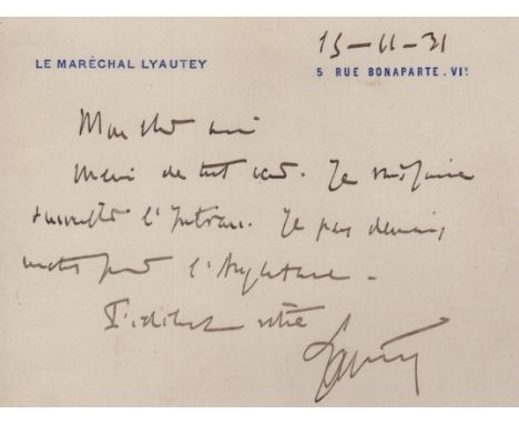 FRENCH POLITICS: Selection of signed cards (most with attached newspaper images), A.L.S. (1). L.S. (1), T.L.S. (1) etc., by v