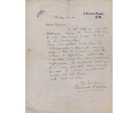 BRITISH WAR CABINET: Selection of A.Ls.S., T.L.S. (1), a few signed pieces and cards etc., by various British politicians, al