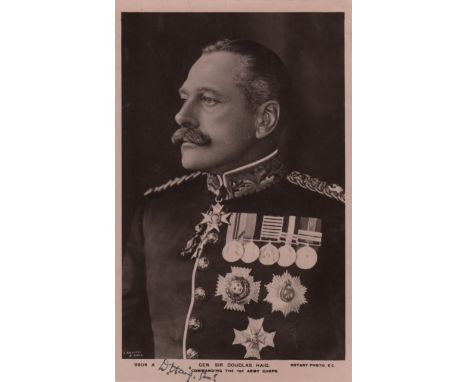  BRITISH MILITARY: A good, small selection of vintage signed postcard photographs by various British Generals, all of whom se