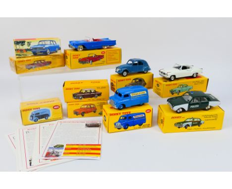 Atlas Editions - 10 boxed Atlas Editions 'Dinky Toys' diecast model vehicles. Lot includes Dinky #551 Ford Taunus Polizeiwage