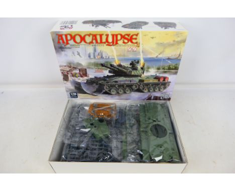 Border Model - Boxed 1:35 scale model kit Apocalypse Red Alert Tank BC-001. The kit appears to be mint with parts in sealed b