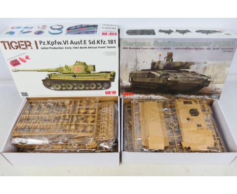 Ryefield - two boxed model kits comprising a 1:35 scale model German Schutzenpanzer Puma with workable track links 5021, and 