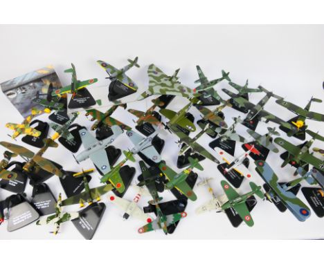 Atlas Editions - An unboxed fleet of approximately 28 predominately unboxed diecast model military aircraft mainly in 1:72 sc