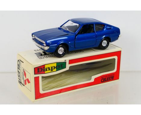 Diapet - Yonezawa - A boxed Diapet Yonezawa 1:40 scale diecast Mitsubishi Celeste. The model in blue appears to be in Mint co