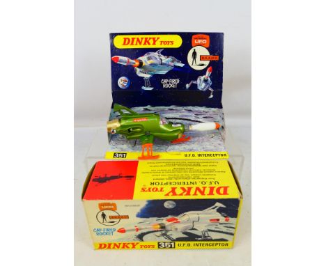 Dinky - A boxed #351 U.F.O Interceptor from 'UFO'. Item appear to be in very good-excellent condition and comes with missile 