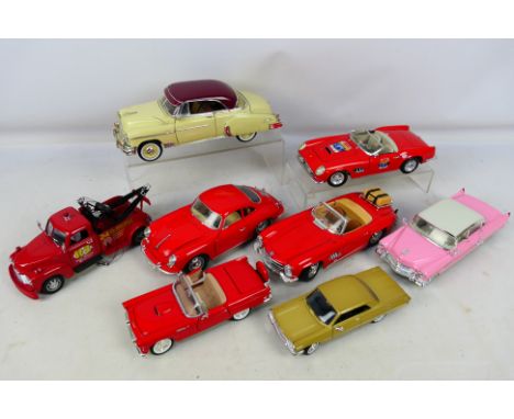 Jada - Hanson - Hot Wheels - Others - A group of unboxed 1:18 and 1:24 scale diecast model vehicles. Lot includes Hot Wheels 