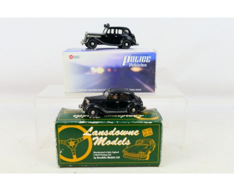 Brooklin - Lansdowne - Two boxed white metal 1:43 scale Police vehicles. Lot consists of Brooklin 'International Police Vehic