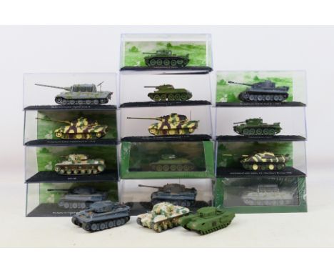 Atlas Editions - A mainly boxed collection of 1:72 scale diecast model tanks from the Atlas Editions 'Ultimate Tank' series. 