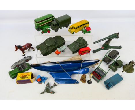 Dinky - Tri-ang - Matchbox - Atra - A mixed assortment of mostly unboxed vintage diecast to include Scout Car, Centurion Tank