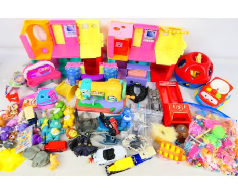 Polly Pocket - Lledo - Thunderbirds - Care Bears - an assorted collection of playworn vintage and modern toys and parts to in