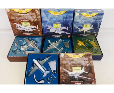 Corgi - Aviation Archive - 4 boxed diecast planes in 1/144 scale to include #47401 Avro Lancaster Mk X-PP, #47302 Avro Lancas