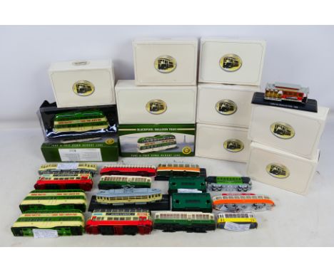 Atlas Editions - A collection of boxed and unboxed Atlas Editions 'Trams of the World'. Lot includes #4648101 Blackpool Ballo