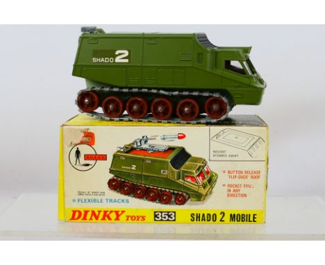 Dinky - A boxed #353 Shado 2 Mobile from 'UFO'. Item appears in near mint condition with missile accessory and instructions. 